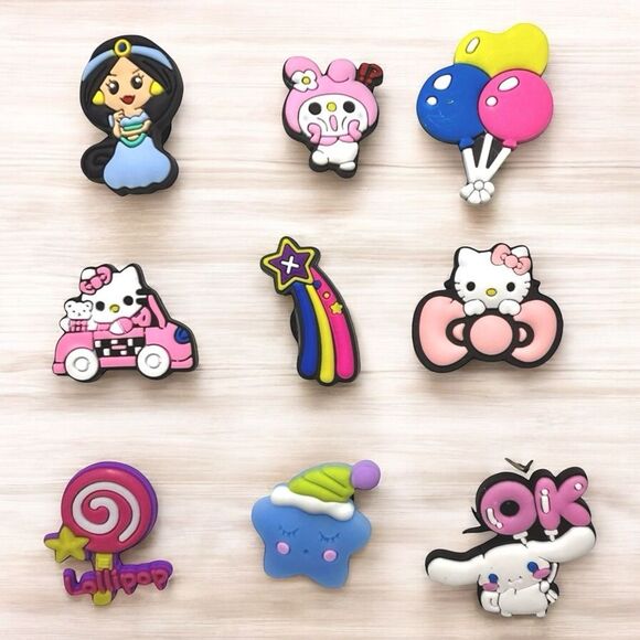 Colorful Cartoon Character Charms Set ~ For Croc or Other Shoe Decoration - Picture 1 of 11